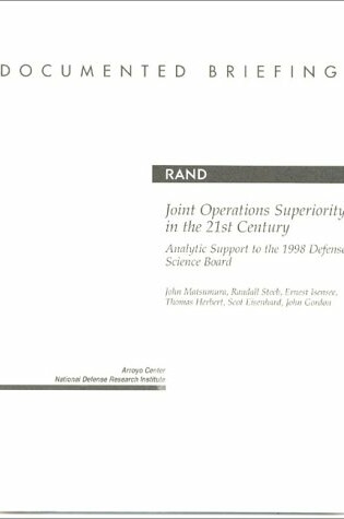 Cover of Joint Operations Superiority in the 21st Century
