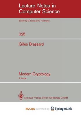 Book cover for Modern Cryptology