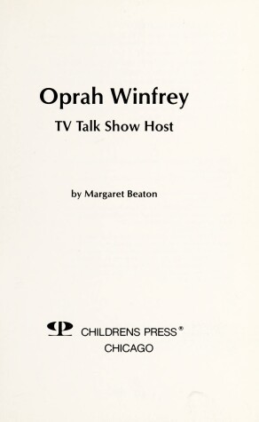 Book cover for Oprah Winfrey, TV Talk Show Host