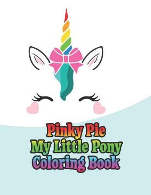 Book cover for pinky pie my little pony coloring book