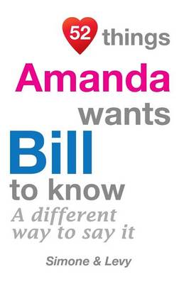 Book cover for 52 Things Amanda Wants Bill To Know