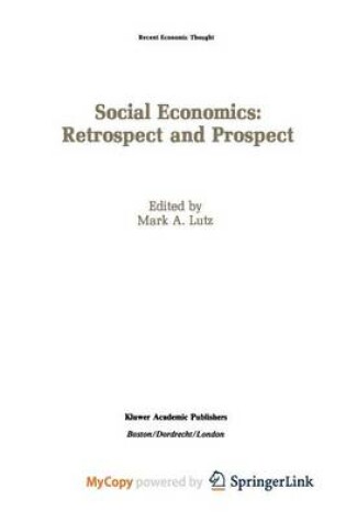 Cover of Social Economics