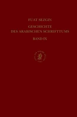 Cover of Geschichte des arabischen Schrifttums, Band IX: Grammatik. Bis ca. 430 H