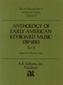 Book cover for Anthology of Early American Key Board Music 1787-1830