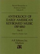 Cover of Anthology of Early American Key Board Music 1787-1830