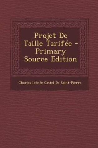 Cover of Projet de Taille Tarifee
