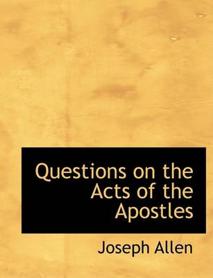 Book cover for Questions on the Acts of the Apostles