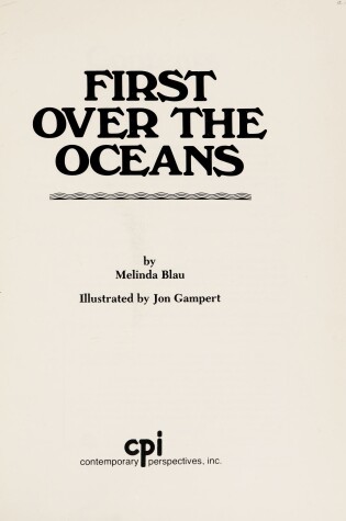 Cover of First Over the Oceans