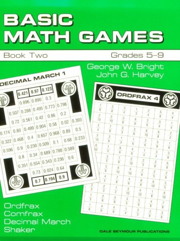 Book cover for Basic Math Games. Book Two