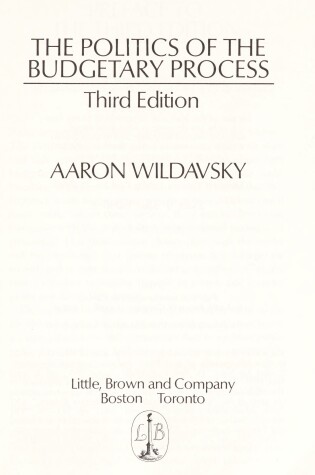 Cover of Politics of the Budgetary Process