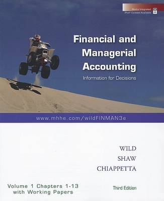 Book cover for Financial and Managerial Accounting, Volume 1