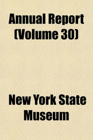 Cover of Annual Report (Volume 30)