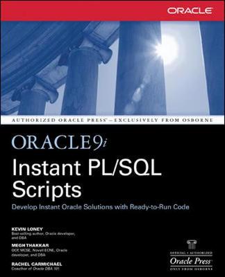 Cover of Oracle9i Instant PL/SQL Scripts