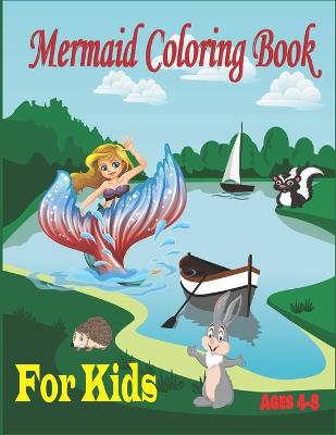 Book cover for Mermaid Coloring Book for Kids Ages 4-8