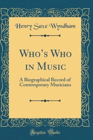 Cover of Who's Who in Music