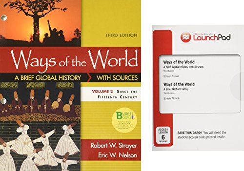 Book cover for Loose-Leaf Version for Ways of the World with Sources, Volume II 3e & Launchpad for Ways of the World (Six Month Access)