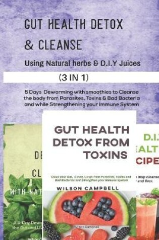 Cover of Gut Health Detox & Cleanse Using Natural Herbs and D.I.Y Juices