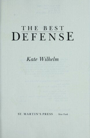 Book cover for The Best Defense