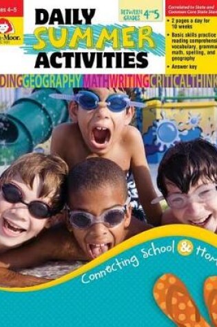 Cover of Daily Summer Activities, Moving from Fourth to Fifth Grade