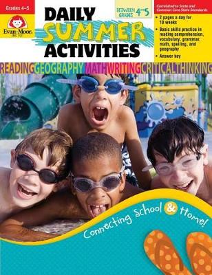 Book cover for Daily Summer Activities, Moving from Fourth to Fifth Grade