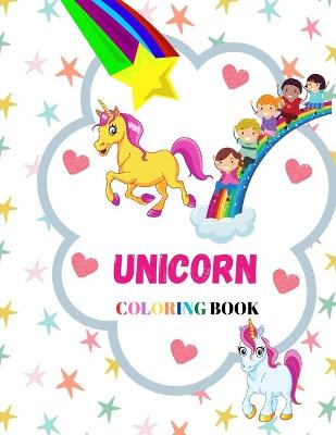 Book cover for Unicorn Coloring Book