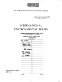 Book cover for International Environmental Issues