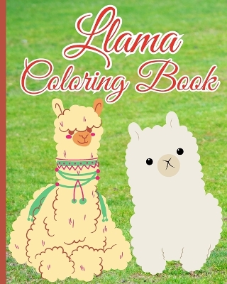 Book cover for Llama Coloring Book