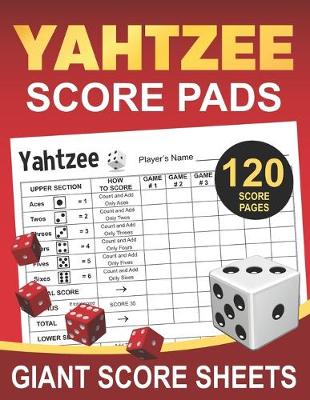Book cover for Yahtzee Score Pads