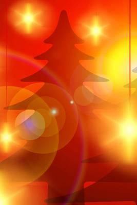 Book cover for Christmas Tree with Orange Lights