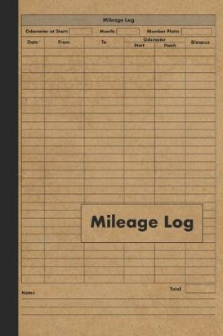 Cover of Mileage Log For Taxes