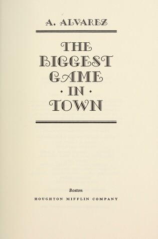 Cover of Biggest Game in Town (Pb)