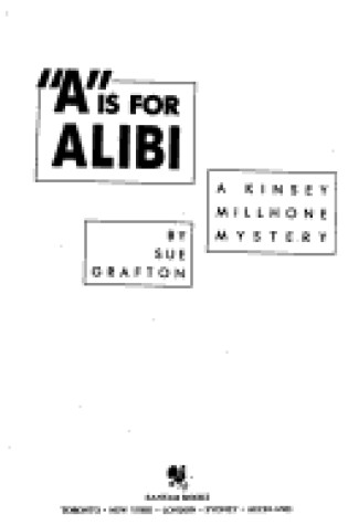 Cover of A is for Alibi