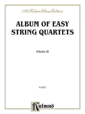 Cover of Album of Easy String Quartets, Volume III