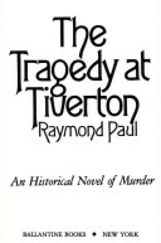 Cover of Tragedy at Tiverton
