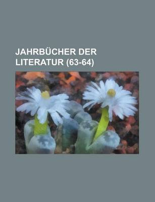 Book cover for Jahrbucher Der Literatur (63-64 )