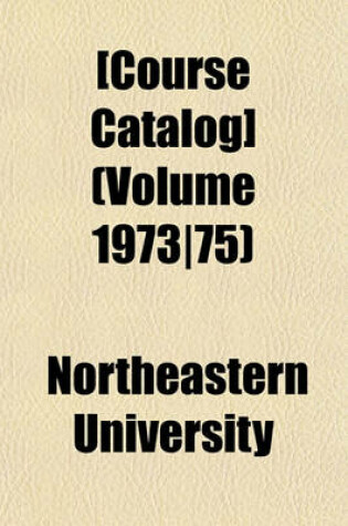 Cover of [Course Catalog] (Volume 1973-75)