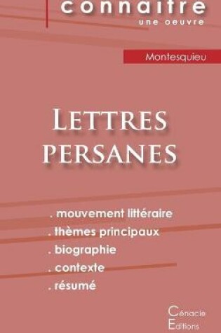 Cover of Fiche de lecture Lettres persanes de Montesquieu (analyse litteraire de reference et resume complet)