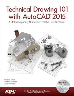 Book cover for Technical Drawing 101 with AutoCAD 2015