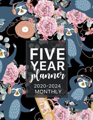 Book cover for 2020-2024 five year planner Monthly