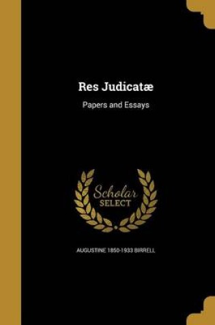 Cover of Res Judicatae