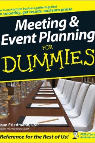 Cover of Meeting and Event Planning for Dummies