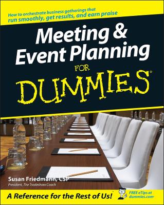 Book cover for Meeting and Event Planning for Dummies