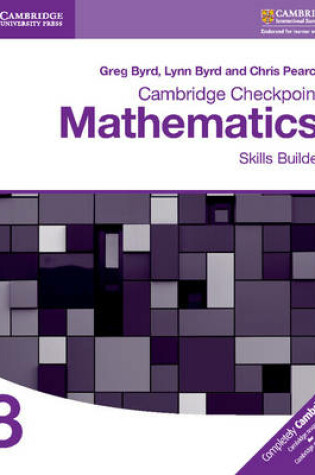 Cover of Cambridge Checkpoint Mathematics Skills Builder Workbook 8