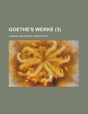 Book cover for Goethe's Werke (3)