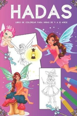 Cover of Hadas Libro de Colorear Para Niñas de 4 a 8 Años