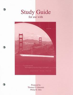 Book cover for Study Guide to Accompany Fundamental Managerial Accounting Concepts