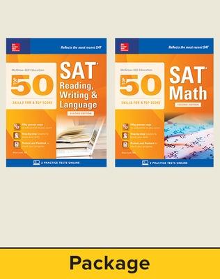 Book cover for McGraw-Hill Education Top 50 SAT Skills Savings Bundle, Second Edition