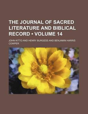 Book cover for The Journal of Sacred Literature and Biblical Record (Volume 14)