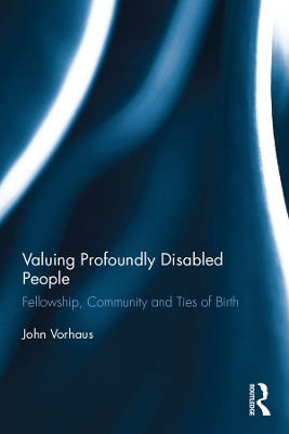 Book cover for Valuing Profoundly Disabled People