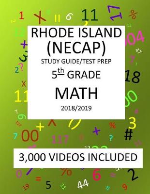 Book cover for 5th Grade RHODE ISLAND NECAP 2019 MATH Test Prep